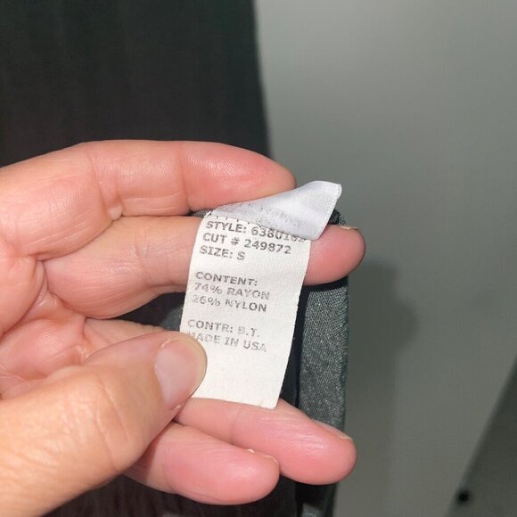 Cut Loose Womens Dress Size Small Green Faux Wrap Midi Pockets V Neck Casual - Picture 7 of 8